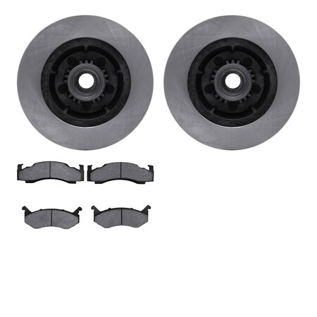Dynamic Friction Company Front Brake Rotors with 5000 Advanced Brake Pads 6502-39161